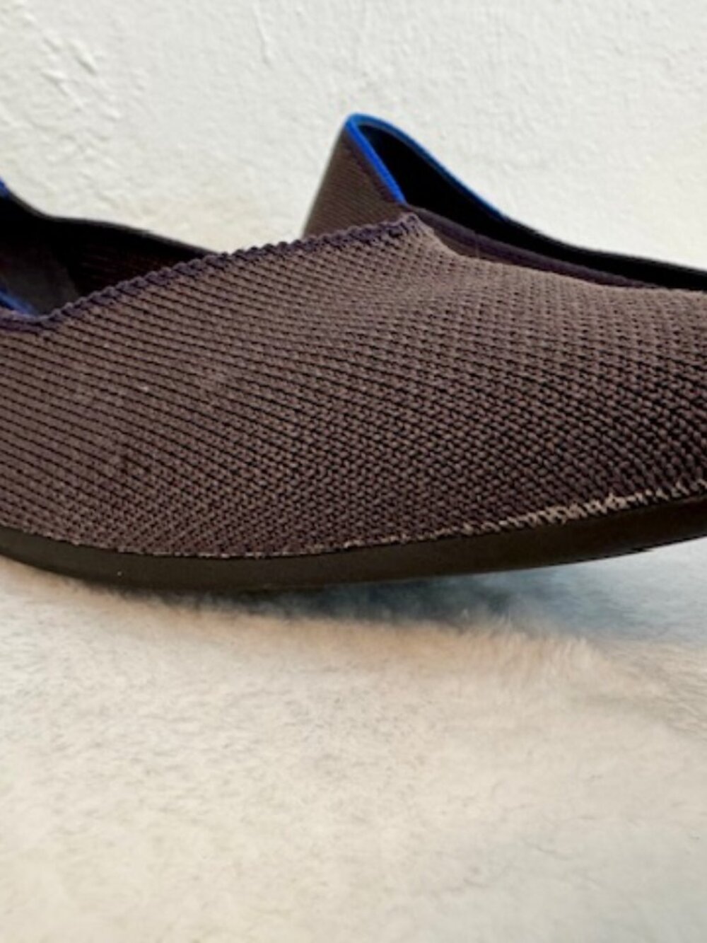 Rothy’s The Point Size 10 Dark Gray Washable Knit Flats Work Shoes - Picture 4 of 6
